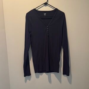 GAP Women's Black Long Sleeve Top